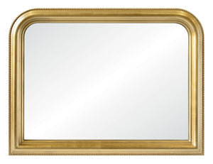 Miroir de style du milieu du 20e siècle doré - 40 po x 30 po