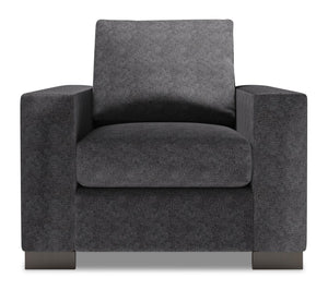 Fauteuil Track de la collection Sofa Lab - Luxury Charcoal