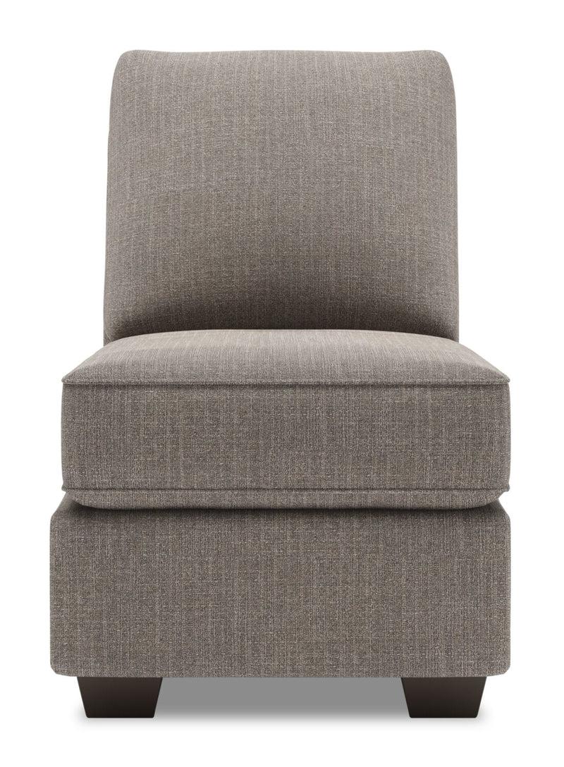 Sofa Lab Roll Armless Chair - Luna Smoke 