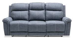 Sofa inclinable Silas en microsuède - acier