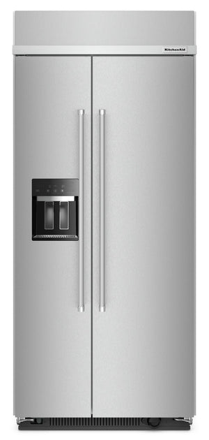 Réfrigérateur encastré KitchenAid de 20,8 pi³ à compartiments juxtaposés - KBSD706MPS