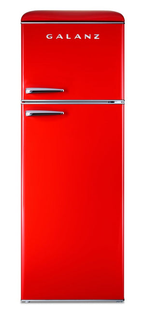 Réfrigérateur Galanz rétro de 12 pi3 à congélateur supérieur - GLR12TRDEFR