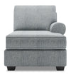 Fauteuil long de gauche Roll de la collection Sofa Lab - Luna Pewter