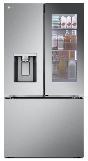 Réfrigérateur intelligent Mirror InstaViewMC LG 31 pi³ avec système Porte dans la porteMD - LRYKS3106S