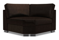  Fauteuil courbé en coin Track de la collection Sofa Lab - Luxury Chocolate 