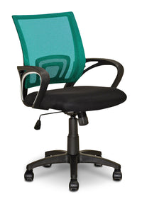 Chaise de bureau Loft en mailles - bleu sarcelle