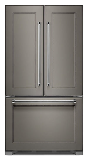 Réfrigérateur KitchenAid de 22 pi3 à portes françaises - panneau personnalisable