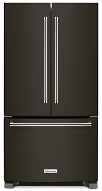 Réfrigérateur KitchenAid de 20 pi3 à portes françaises avec distributeur interne - KRFC300EBS