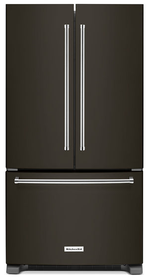 Réfrigérateur KitchenAid de 20 pi3 à portes françaises avec distributeur interne -