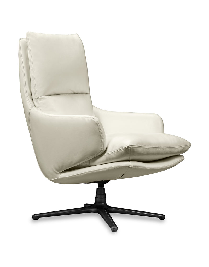 Veda Swivel Accent Chair - White 