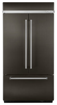Réfrigérateur encastré KitchenAid de 24,2 pi³ à portes françaises - KBFN502EBS