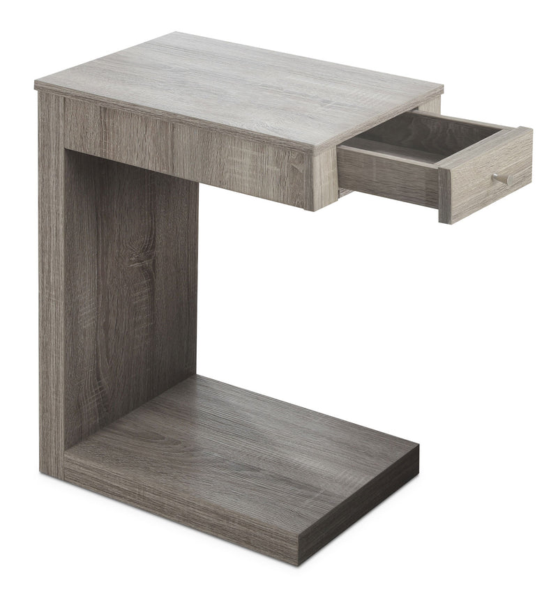 Hampshire Accent Table – Taupe - Modern style End Table in Taupe Wood