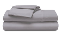  Ensemble de draps haute performance Hyper-WoolMC de Bedgear 4 pièces pour grand lit - gris clair 