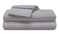  Ensemble de draps haute performance Hyper-Wool de Bedgear 5 pièces pour très grand lit divisé - gris clair 