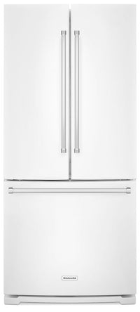 Réfrigérateur KitchenAid de 19,7 pi³ à portes françaises avec distributeur - KRFF300EWH