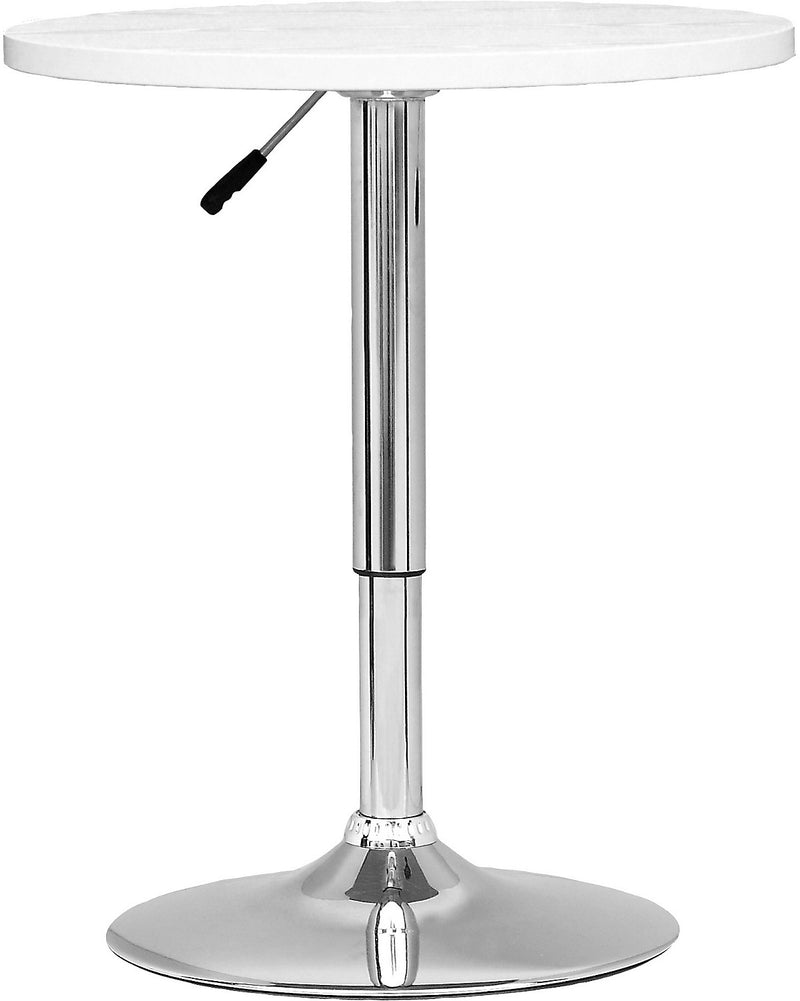 Adjustable Bar-Height Lift Table - White - Modern style Dining Table in White