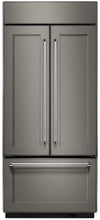 Réfrigérateur encastré KitchenAid de 28,8 pi³ à portes françaises - panneau personnalisable